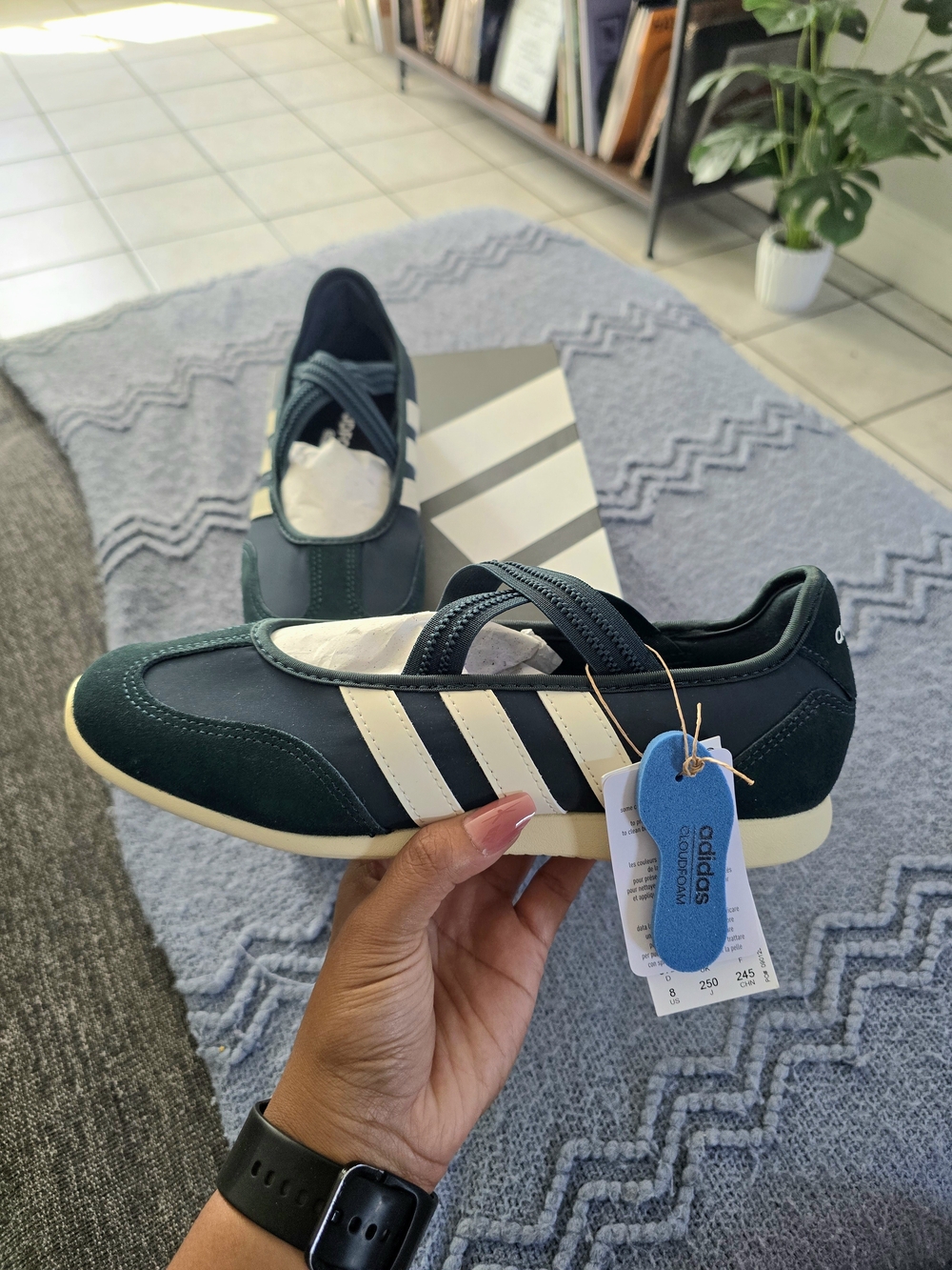 Adidas Barreda Mary Jane With Cross Straps